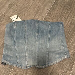 Denim Blue Women's Corrset top